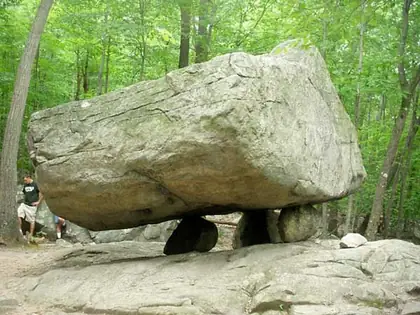 Balanced Rock, a stop on a patient hike