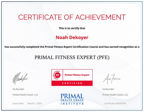 Bayonne Chiropractor Certified Primal Fitness Coach logo