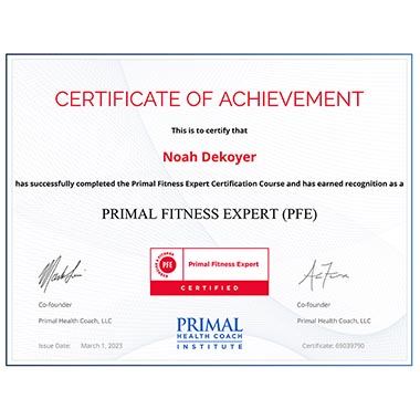 Bayonne Chiropractor Primal Fitness Coach Certification logo
